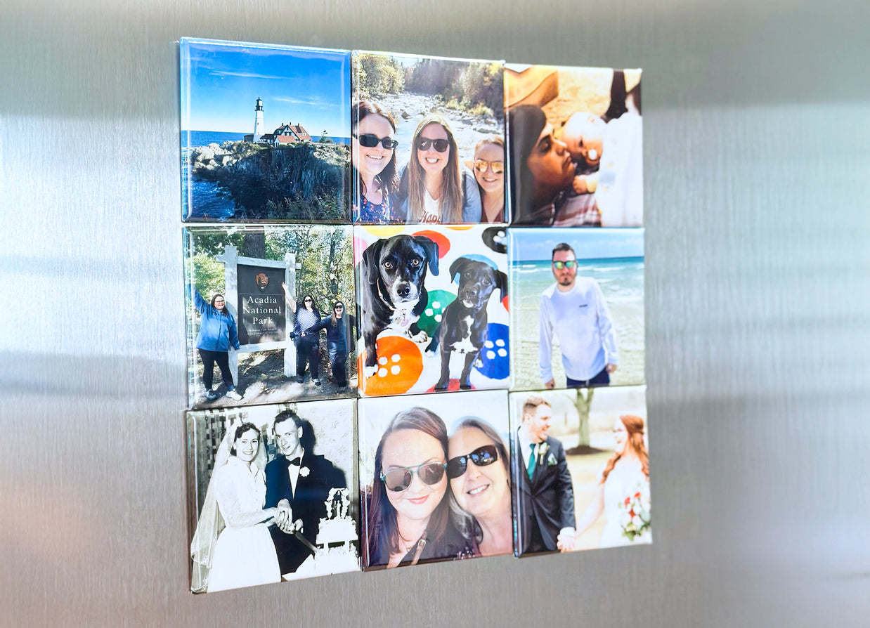 2 x 2" custom photo magnets